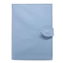 Porta Cartão de Vacina de Couro - Azul Bebê