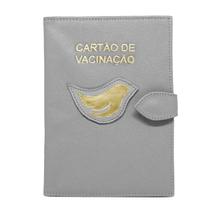 Porta Cartão de Vacina de Couro para Bebês Personalizado Porta Cartão de Vacina de Couro para Bebês Personalizado
