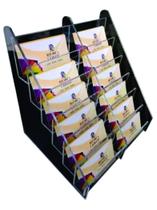 Porta Cartão De Visita C/ 12 Divisórias/escadas Porta Cartão De Visita C/ 12 Divisórias/escadas