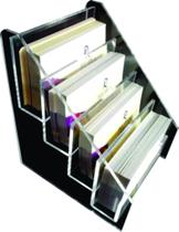 Porta Cartão De Visita C/ 4 Divisórias Estilo Escadinha Porta Cartão De Visita C/ 4 Divisórias Estilo Escadinha