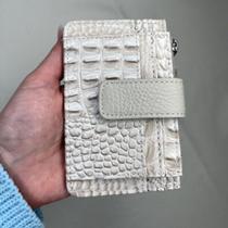 Porta Cartão em Couro Legitimo C.1060 Croco Cru