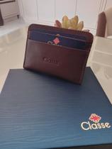 Porta cartão masculino de couro legítimo classe couro - CLASSE COURO