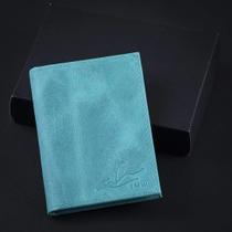 Porta Cartão Pequeno Minimalista Couro Nobre Piscina