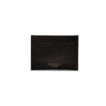 Porta Cartão Slim em Couro Pequeno Basic Preto Porta Cartão Slim em Couro Pequeno Basic Preto