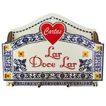 Porta Cartas com Porta Chaves Chaveiro Decor - Lar Doce Lar Porta Cartas com Porta Chaves Chaveiro Decor - Lar Doce Lar