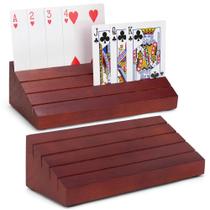 Porta-cartas de baralho LotFancy para crianças, adultos e idosos, pacote com 2