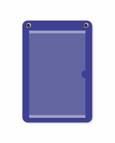 Porta cartaz em 26x38cm com 1 Bolsa A4 Frente e Verso e ilhós