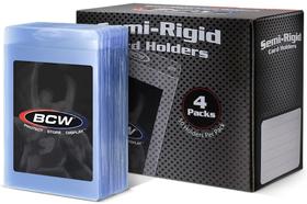 Porta-cartões BCW Semi Rígido, pacote com 200 capas protetoras