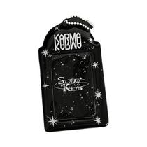 Porta-Cartões De Foto De Ídolo K-Pop Splash-Ink Preto E Branco Em Material PU 3-3.5 Polegadas