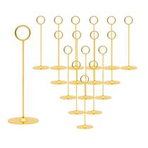 Porta-cartões de mesa dourados Urban Deco, 16 peças, 20 cm e 8" Porta-cartões de mesa dourados Urban Deco, 16 peças, 20 cm e 8"