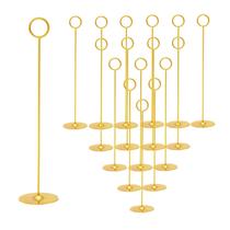 Porta-cartões de mesa Urban Deco 12" Gold Steel, pacote com 16 Porta-cartões de mesa Urban Deco 12" Gold Steel, pacote com 16