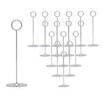 Porta-cartões de mesa Urban Deco 16 peças de 20 cm em aço prateado Porta-cartões de mesa Urban Deco 16 peças de 20 cm em aço prateado