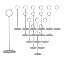 Porta-cartões de mesa Urban Deco 20,3 cm, aço, prata fosca, 16 unidades Porta-cartões de mesa Urban Deco 20,3 cm, aço, prata fosca, 16 unidades