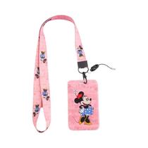 Porta-Cartões de Minnie Disney para Meninas - Com Cordão para Pescoço