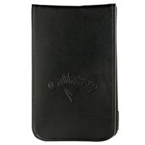Porta-cartões de pontuação de golfe Callaway Leather Black 18 x 11 cm Porta-cartões de pontuação de golfe Callaway Leather Black 18 x 11 cm