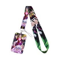 Porta-Cartões De Vilão Rainha Malvada Com Cordão Para Chaveiro, Identificação, Cartão De Ônibus E