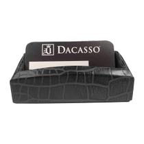 Porta-cartões de visita Dacasso Black Crocodile Embossed