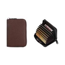 Porta-cartões De Visita Em Couro PU Com 20 Compartimentos, Carteira Anti-demagnetização,