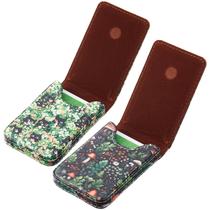 Porta-cartões de visita Outus PU Leather para homens e mulheres