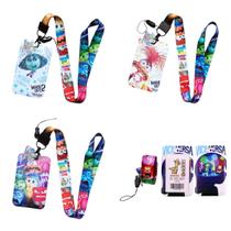 Porta cartões documentos crachás suporte com fita cordão para pescoço guardar bilhete único estampas personagens autismo Porta cartões documentos crachás suporte com fita cordão para pescoço guardar bilhete único estampas personagens autismo