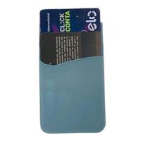 Porta cartões em silicone cor:azul turquesa