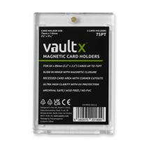 Porta Cartões Magnético Vault X 75pt Transparente Pacote com 5 Porta Cartões Magnético Vault X 75pt Transparente Pacote com 5