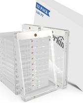 Porta-cartões magnéticos Lzerking, pacote com 12 unidades para cartas colecionáveis