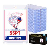 Porta-cartões magnéticos RIXUGIT, pacote com 25 unidades, 55PT, 6,7 x 9,4 cm Porta-cartões magnéticos RIXUGIT, pacote com 25 unidades, 55PT, 6,7 x 9,4 cm