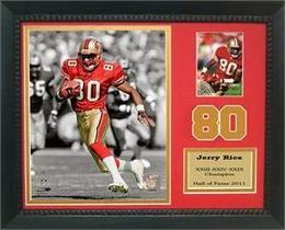 Porta-cartões Photo Encore Select Jerry Rice 49ers 11x14in