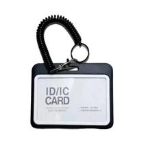 Porta-Cartões Transparente Dupla Face Para Identificação E Crachás, Suporte De Cartões De Plástico