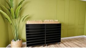 Porta Cartolinas Eva Color Set A1 Armário Papelaria Preto Cód.301 Porta Cartolinas Eva Color Set A1 Armário Papelaria Preto Cód.301