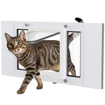 Porta Cat SAKSUN para janela, moldura de alumínio à prova de intempéries Porta Cat SAKSUN para janela, moldura de alumínio à prova de intempéries