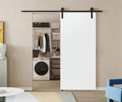 Porta Celeiro de Correr Branco Prime