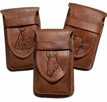 Porta Celular Bainha Country Para Cinto Em Couro Universal Estampas