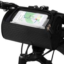 Porta Celular Bicicleta Bag Impermeável Quadro Case Slim Bike Transparente Passeio Moto Aquático Alça Transversal