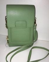 Porta celular com duas divisões externas