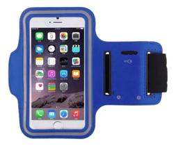 Porta Celular Corrida Braçadeira Esportiva Hx4129 Neoprene Saída Fone Porta Chaves Anti Furto