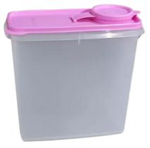 Porta Cereais 2,8 Litros Rosa Tupperware Porta Cereais 2,8 Litros Rosa Tupperware