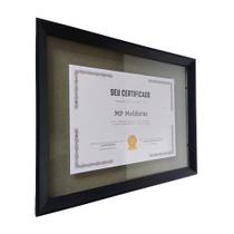 Porta Certificado A3 30x40 Diploma Quadro Foto Com Vidro Duplo Cor Preto tipo Sanduiche Porta Certificado A3 30x40 Diploma Quadro Foto Com Vidro Duplo Cor Preto tipo Sanduiche