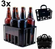 Porta Cerveja Litrão Squeeze 1000ml 1l Cesta Para 6 Und 3x - M&P