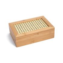 Porta Chá de Bambu Palhinha 6 Divisórias - Oikos Porta Chá de Bambu Palhinha 6 Divisórias - Oikos