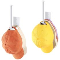 Porta-chapéus Durmmur para bonés de beisebol em aço inoxidável, pacote com 2 Porta-chapéus Durmmur para bonés de beisebol em aço inoxidável, pacote com 2