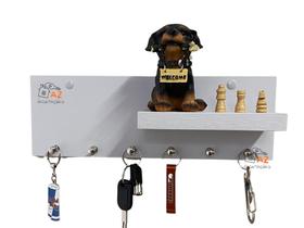 Porta Chave de Parede MDF Organizador Com Suporte Para Carteira e Oculos