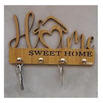Porta Chave Decoração Parede Madeira