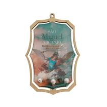 Porta Chave em Resina de São Miguel Arcanjo 17X11 DEFENDEI Porta Chave em Resina de São Miguel Arcanjo 17X11 DEFENDEI