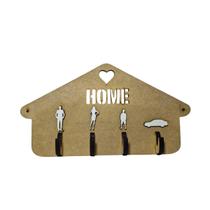 Porta chave home mdf cru 6x14 cm Porta chave home mdf cru 6x14 cm