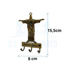 Porta Chave Parede Em Metal Artesanato Decoração Chave Cristo Redentor