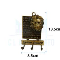 Porta Chave Parede Em Metal Artesanato Decoração Porta Chave Modelo Leão - CL ARTESANATO