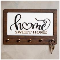 Porta Chave Parede Madeira Moderno Mdf Criativo