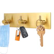Porta-chaves Adesivo decorativo Picowe em aço inoxidável dourado Porta-chaves Adesivo decorativo Picowe em aço inoxidável dourado